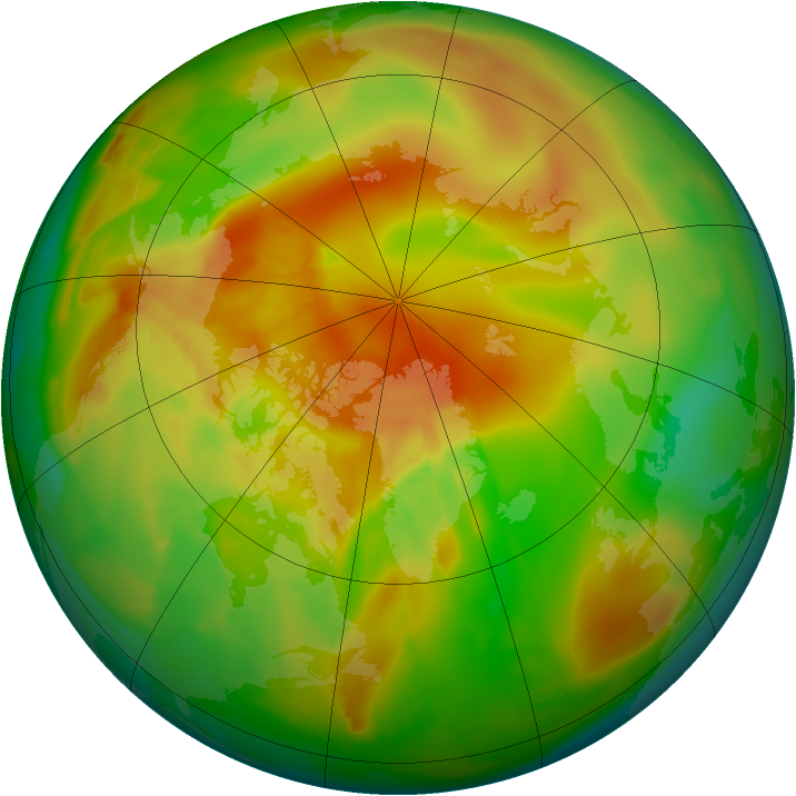 Arctic ozone map for 30 April 2012
